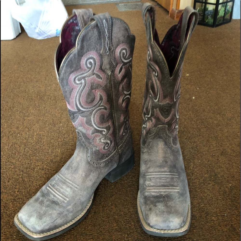 Ariat square toe boots